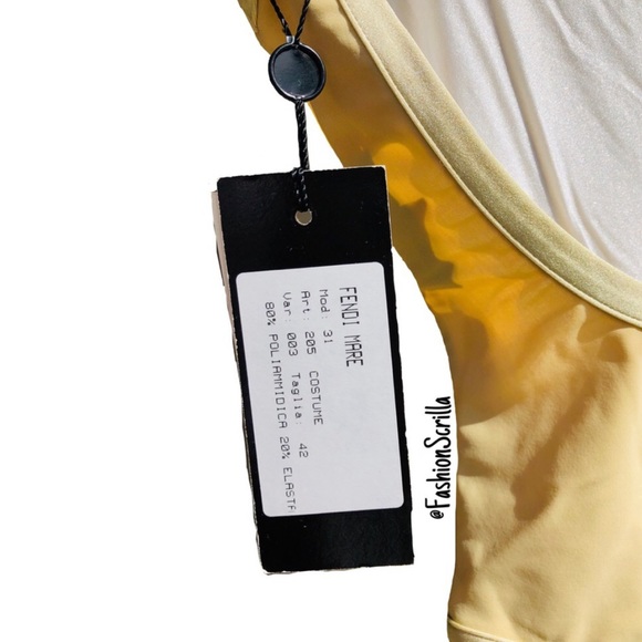 Fendi Vintage FF Logo Monogram One Piece Swimsuit - Picture 6 of 7